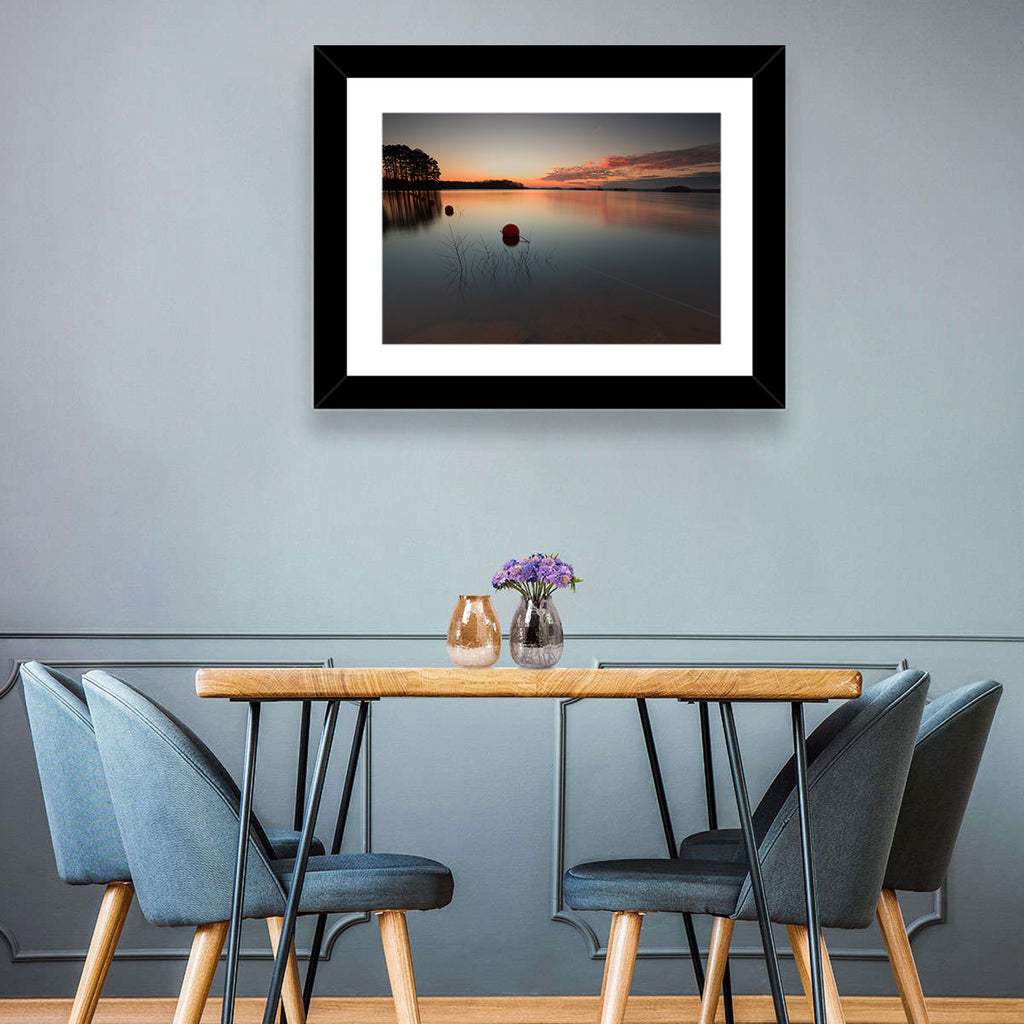 Lake Lanier Buoys at Sunset Wall Art