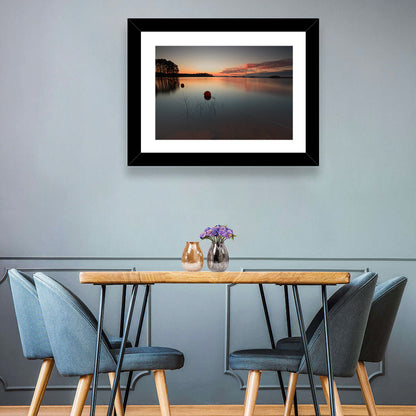Lake Lanier Buoys at Sunset Wall Art