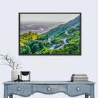 Faisal Mosque from Margalla Hills Wall Art