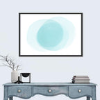 Translucent Blue Circles Wall Art