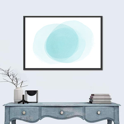 Translucent Blue Circles Wall Art