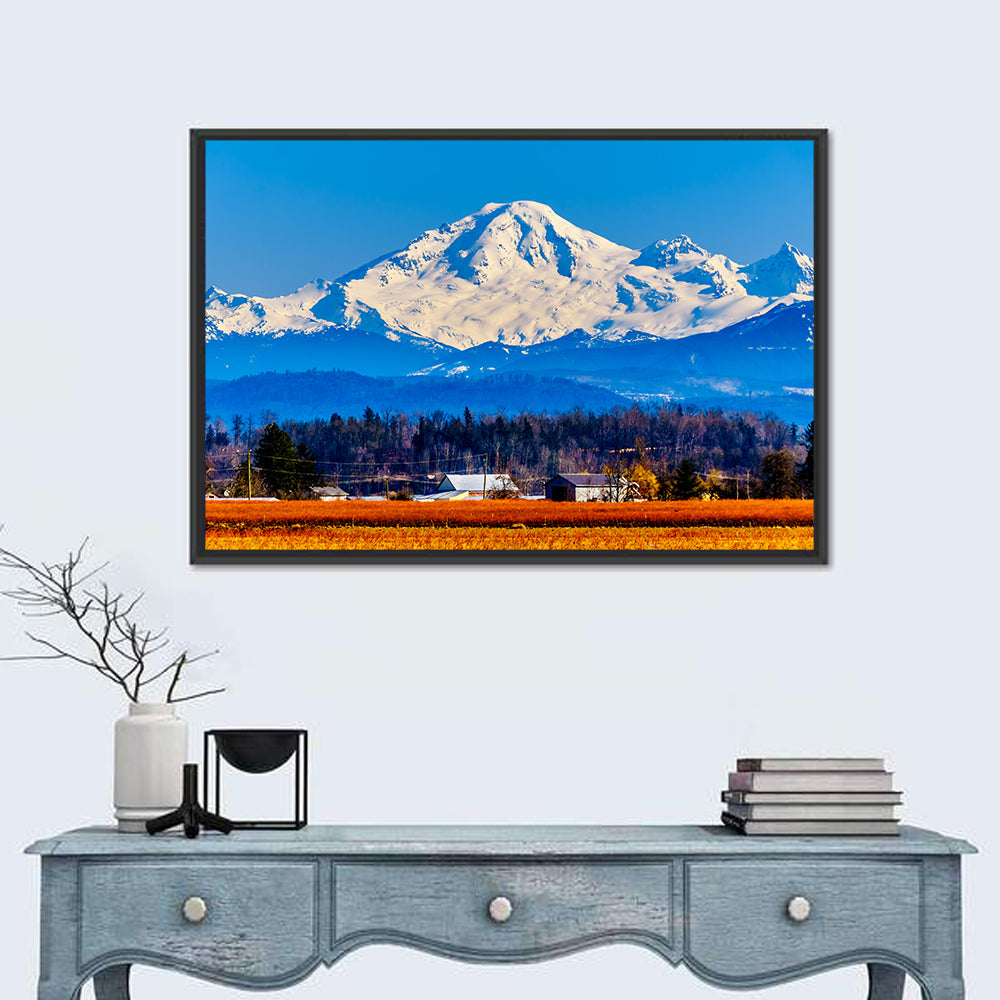 Mount Baker Fields Wall Art in a room, landscape