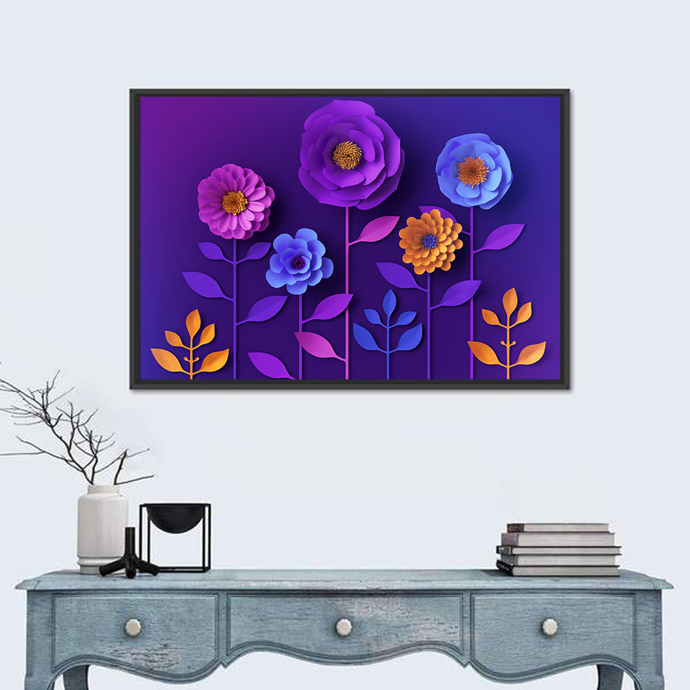 Blooming Floral Illustration Wall Art