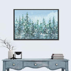 Snowy Spruce Forest Wall Art