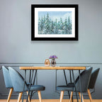 Snowy Spruce Forest Wall Art