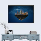 Floating City Island Wall Art