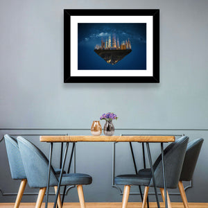 Floating City Island Wall Art