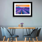 Valensole Lavender Fields at Sunset Wall Art