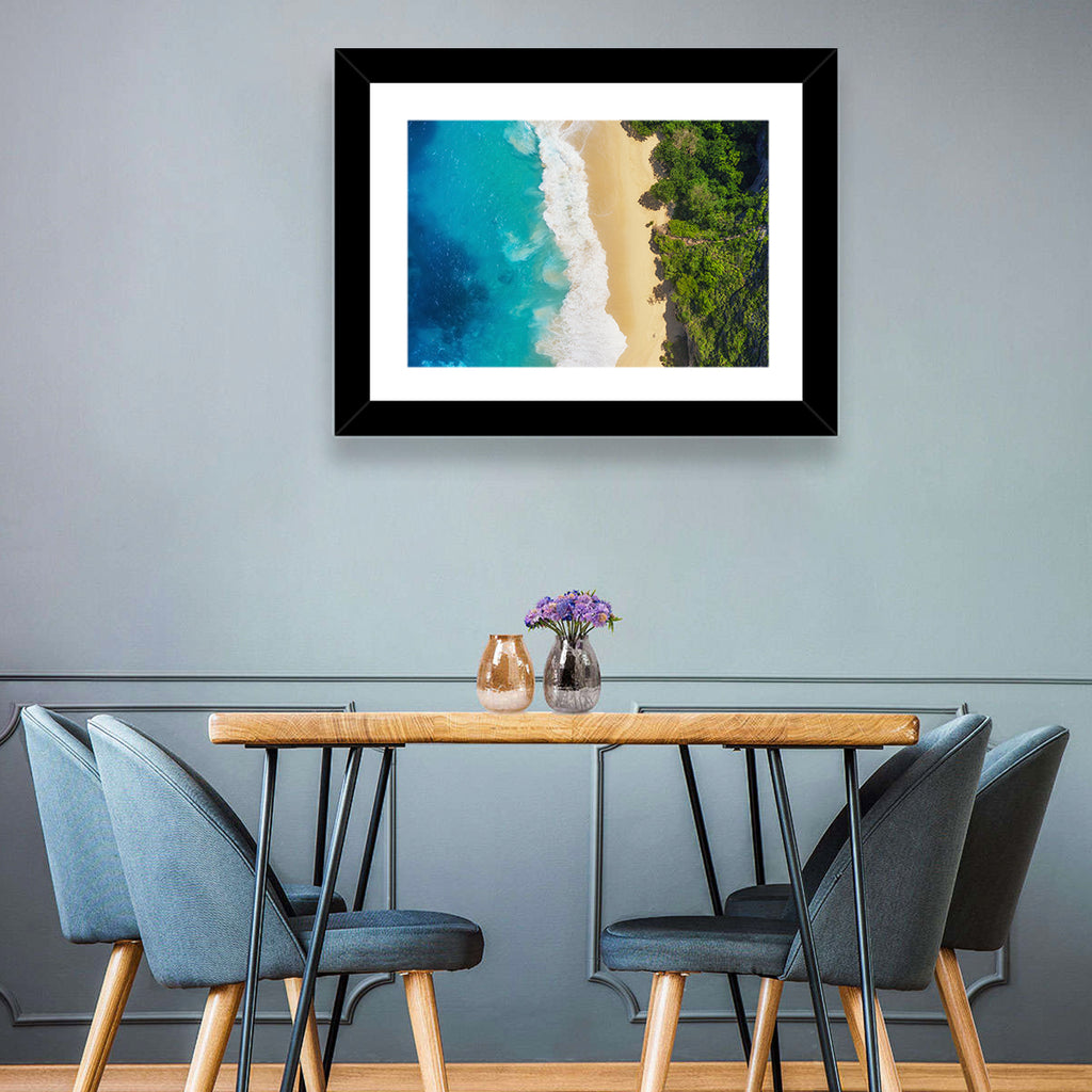 Aerial Turquoise Beach View Wall Art
