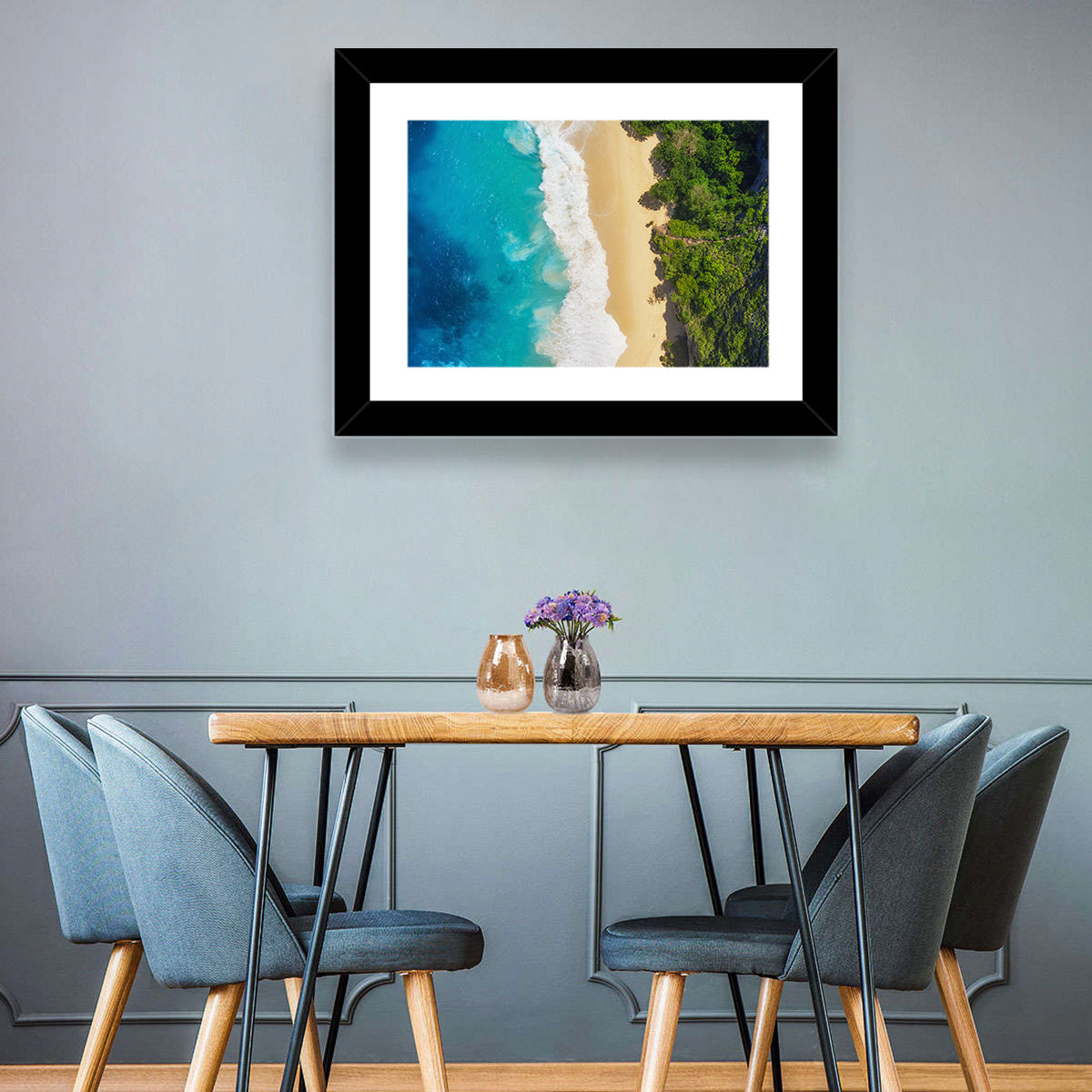 Aerial Sea Beach Wall Art