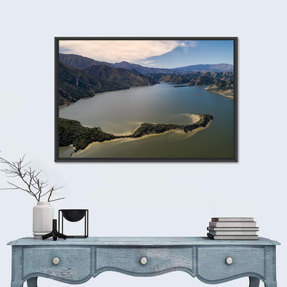 Pyramid Lake Aerial View Wall Art