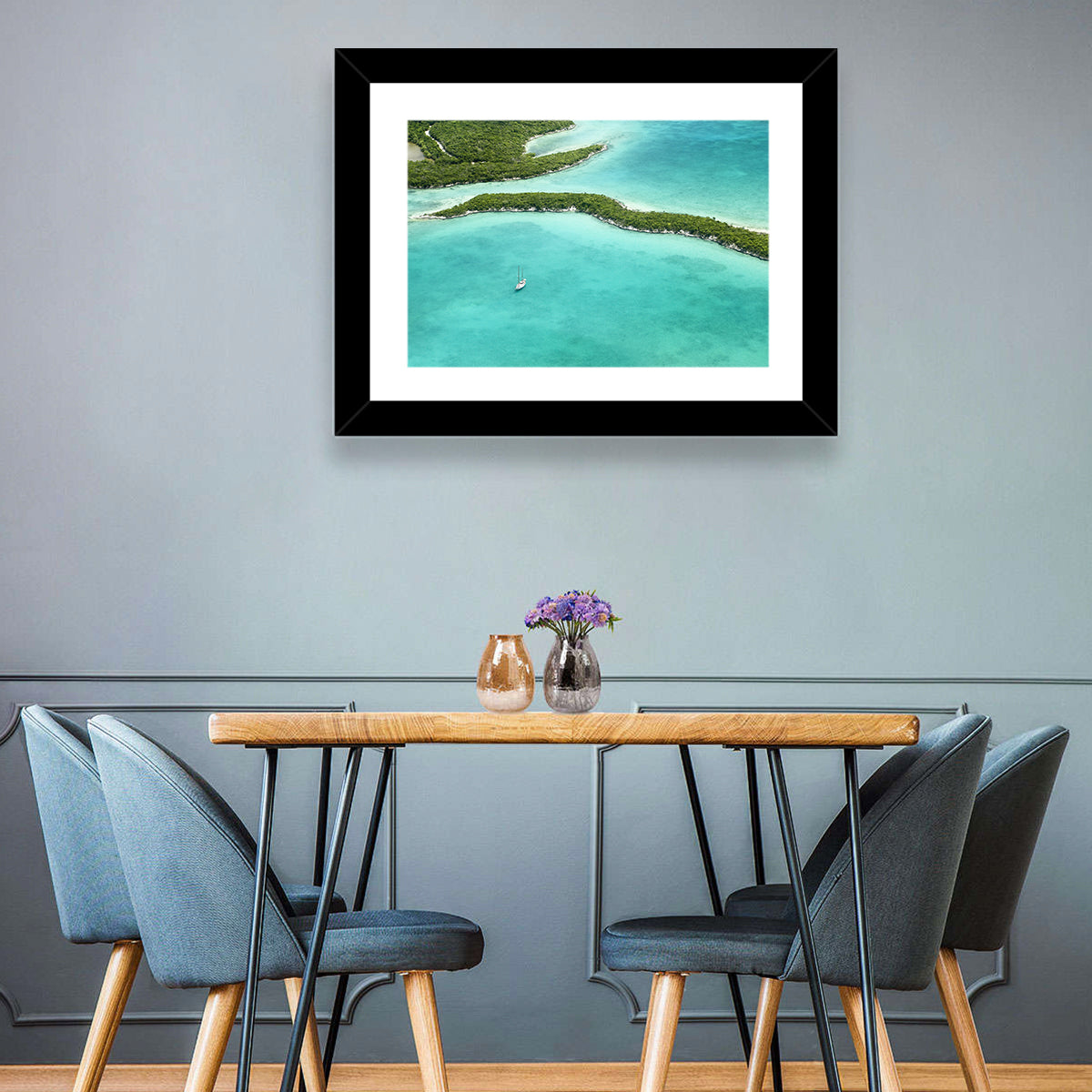 Turquoise Bahamas Islands Wall Art