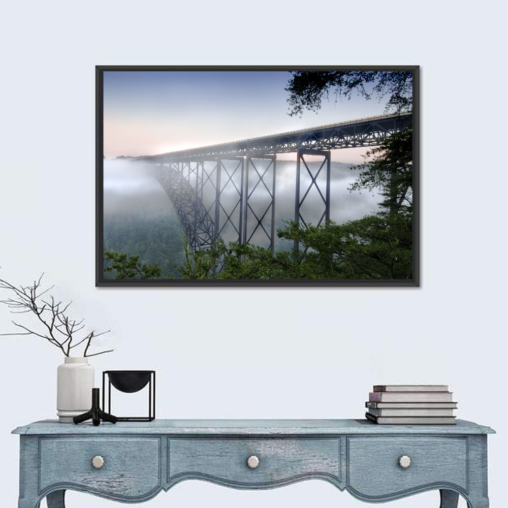 New River Gorge Bridge at Dawn Wall Art