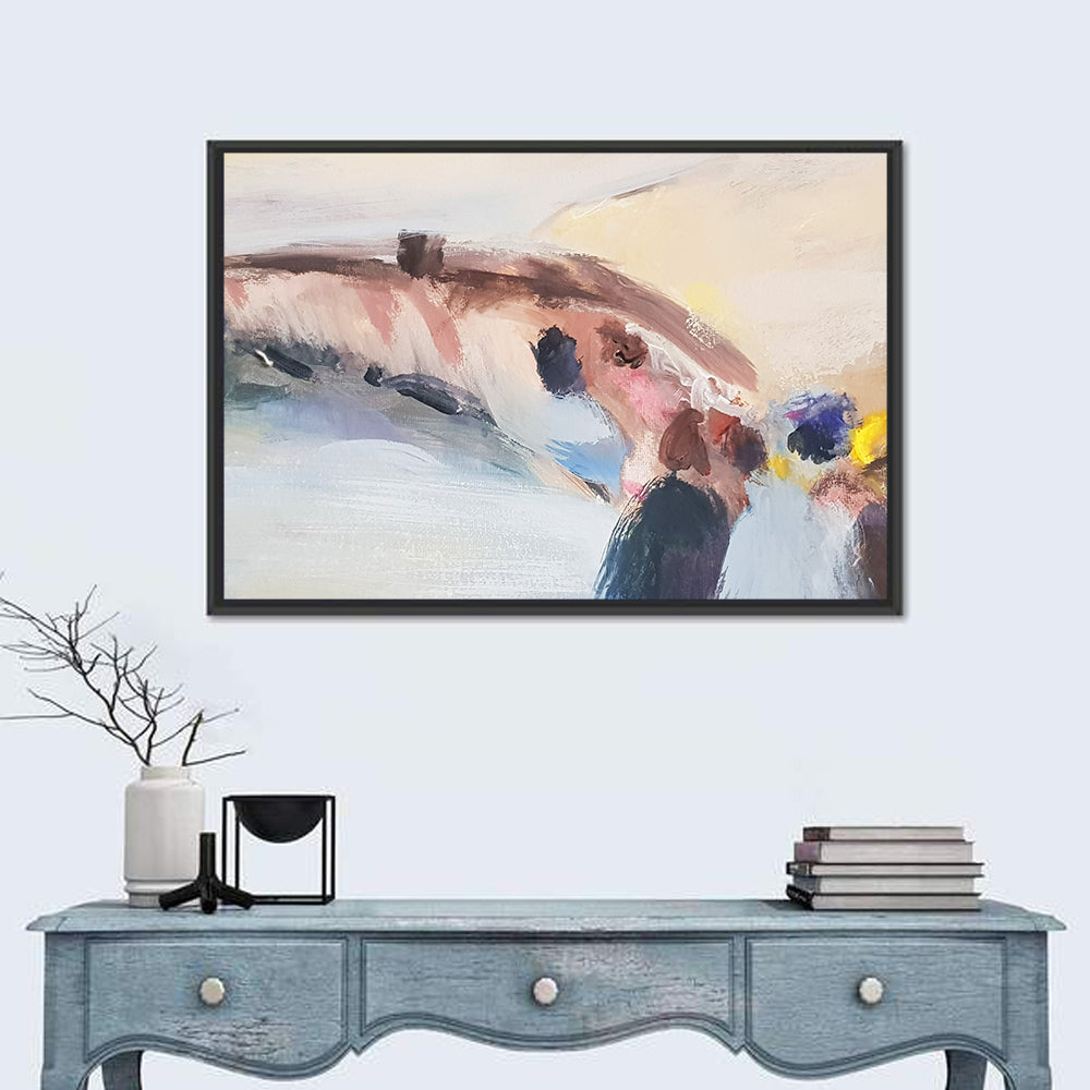 Abstract Mountain Waterfall Wall Art