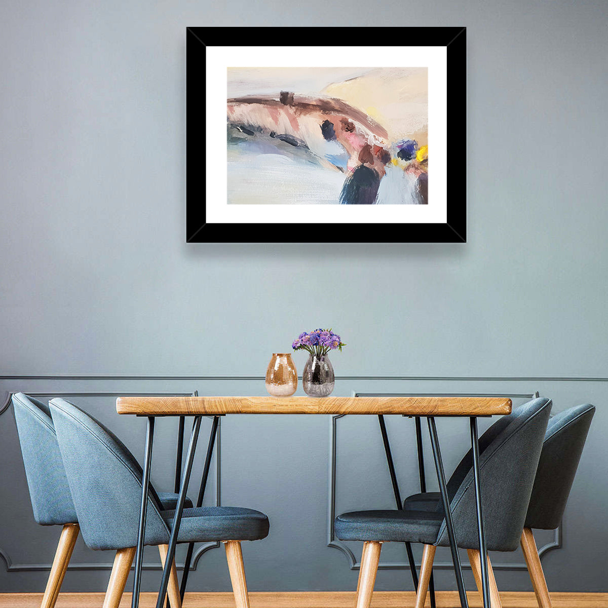 Abstract Mountain Waterfall Wall Art