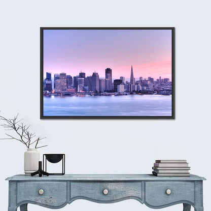 San Francisco Skyline at Lavender Dusk Wall Art