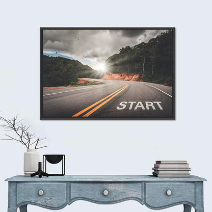 Start of a Journey, Sunrise Road Wall Art