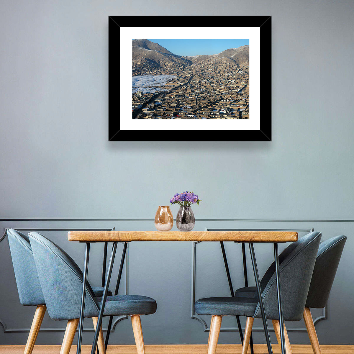 Kabul Winter Cityscape Wall Art