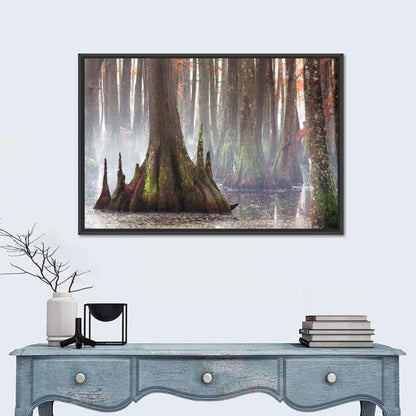 Chicot State Park Morning Fog Wall Art