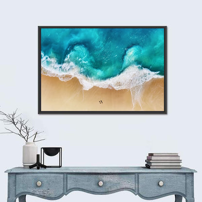Turquoise Beach Aerial Wall Art