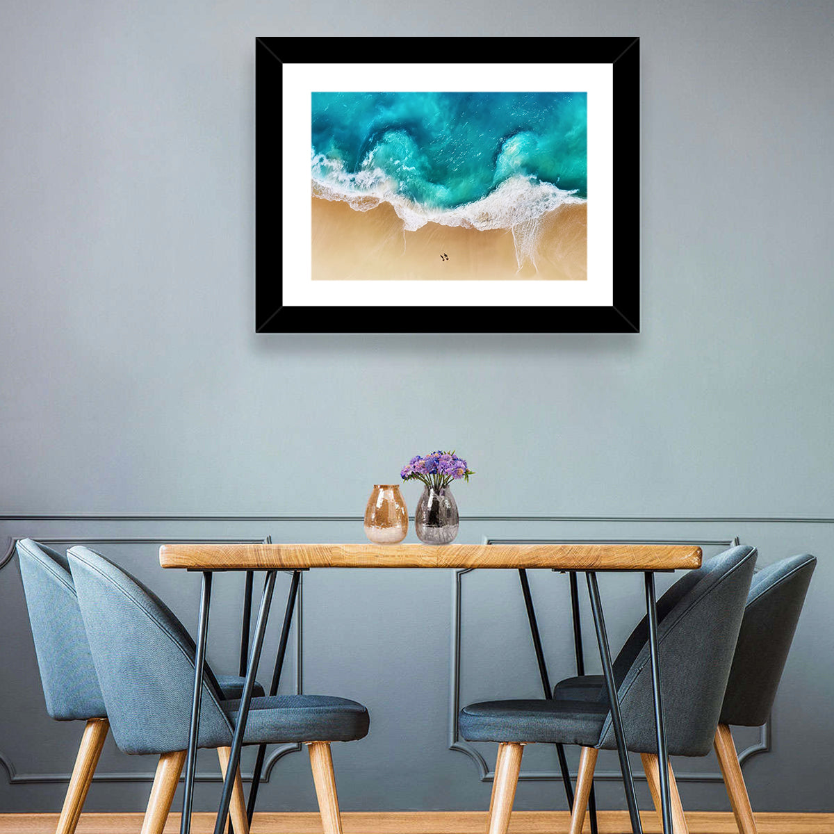 Turquoise Beach Aerial Wall Art