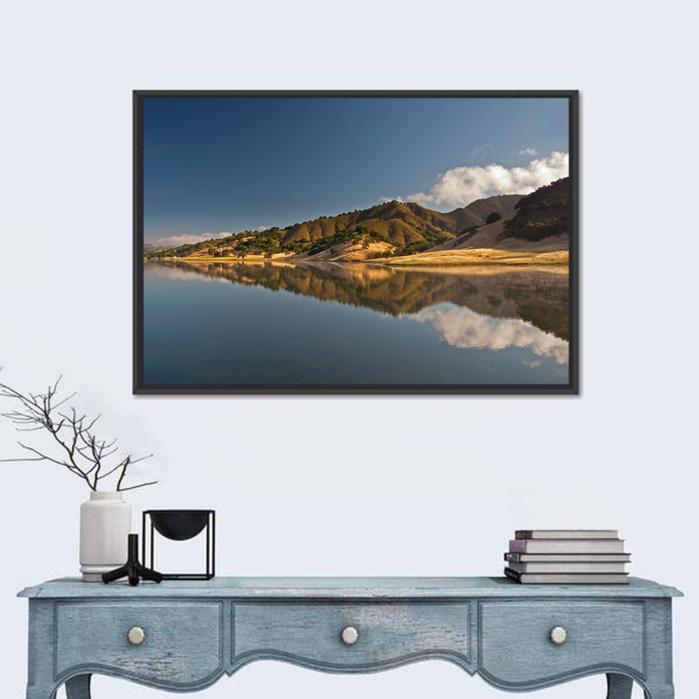 Uvas Reservoir Morning Reflection Wall Art