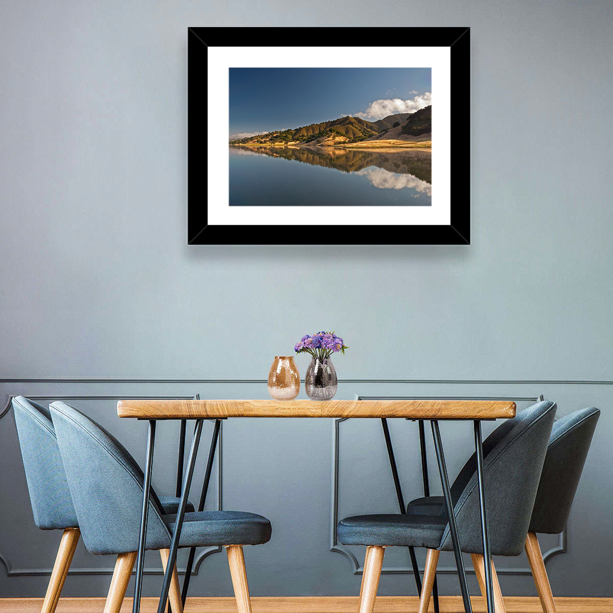 Uvas Reservoir Morning Reflection Wall Art