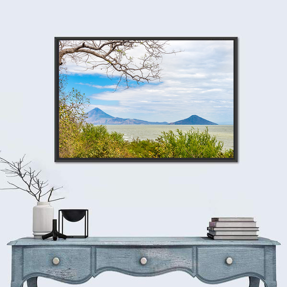 Xolotlan Lake Wall Art in a room, landscape