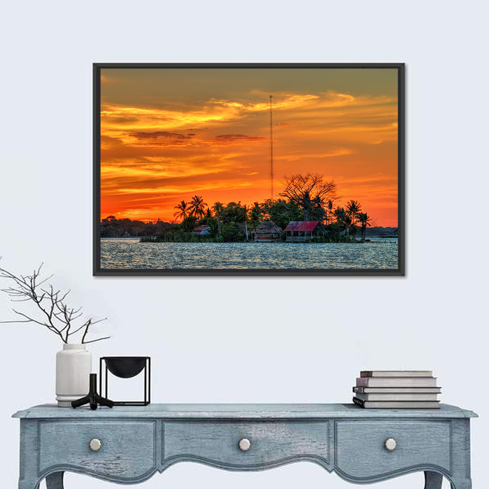 Santa Barbara Island Wall Art in a room, landscape