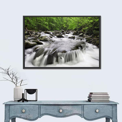 Smoky Mountains Cascading Stream Wall Art