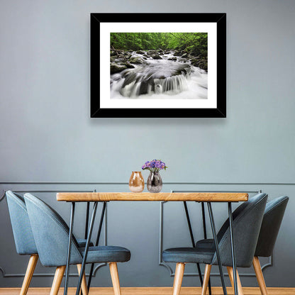 Smoky Mountains Cascading Stream Wall Art