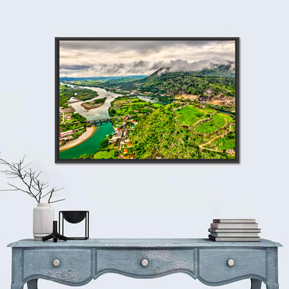 Rozafa Castle River Valley View Wall Art