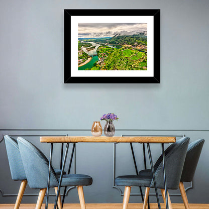 Rozafa Castle River Valley View Wall Art