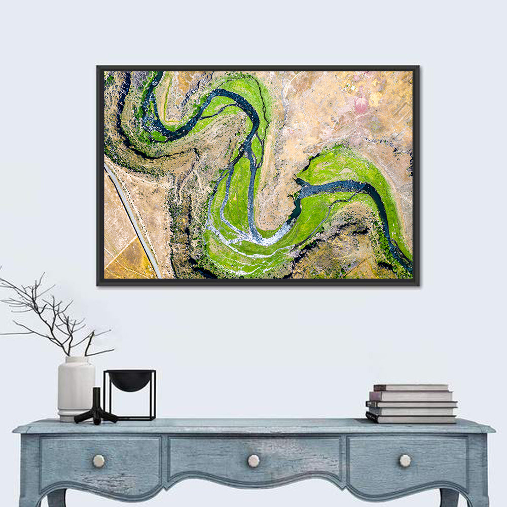 Kasagh River Valley Aerial Wall Art