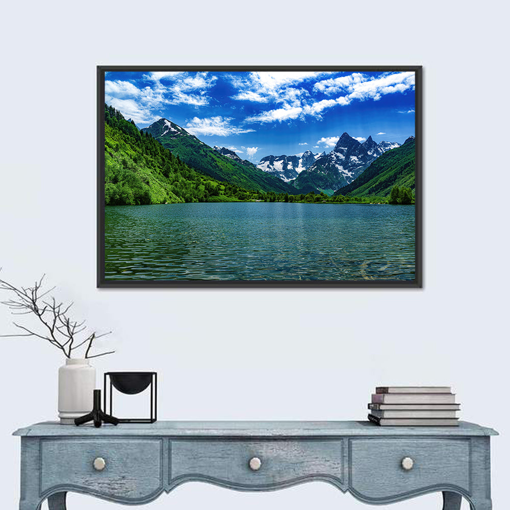 Lake Tumanly Kel Wall Art in a room, landscape