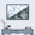 Winter Mountain Forest Illustration Wall Art