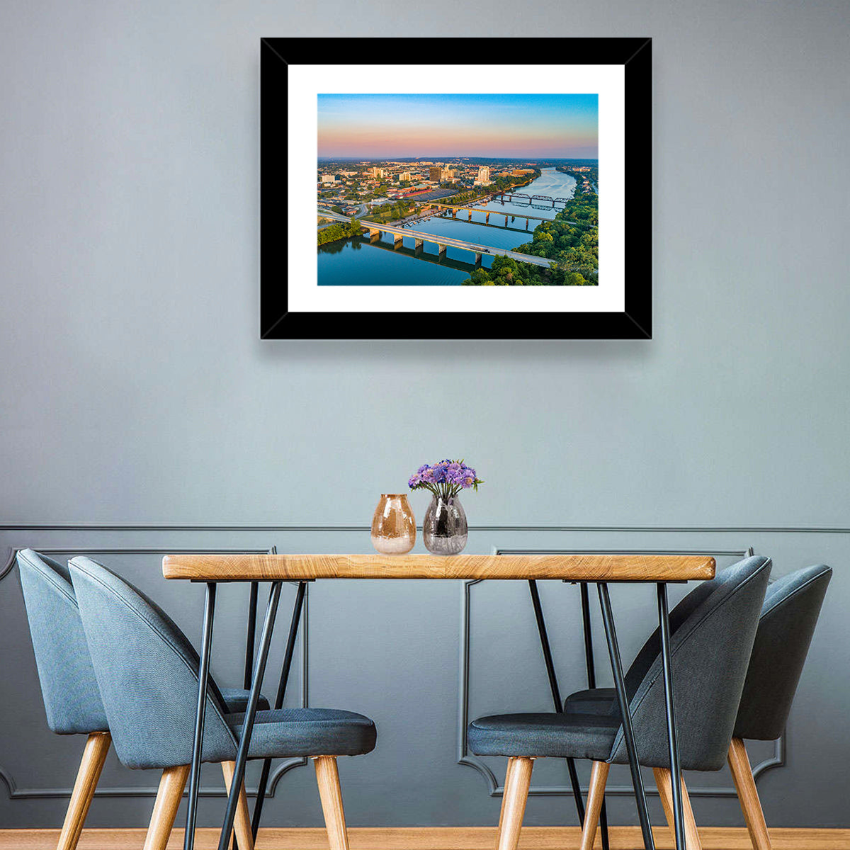 Augusta Savannah River Skyline Wall Art