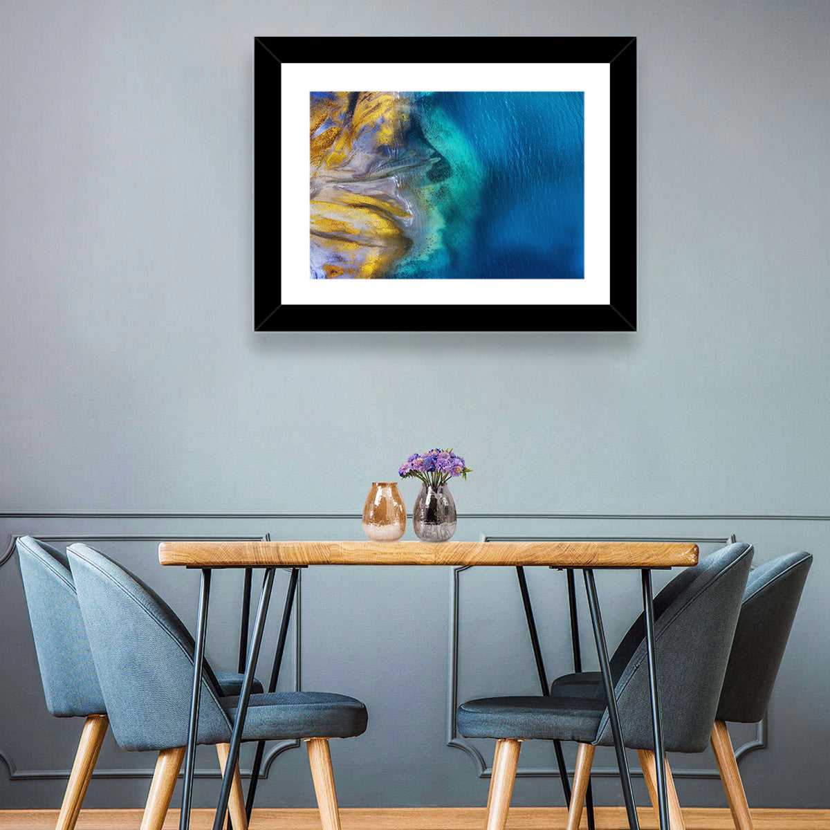 Golden Coast Abstract Wall Art