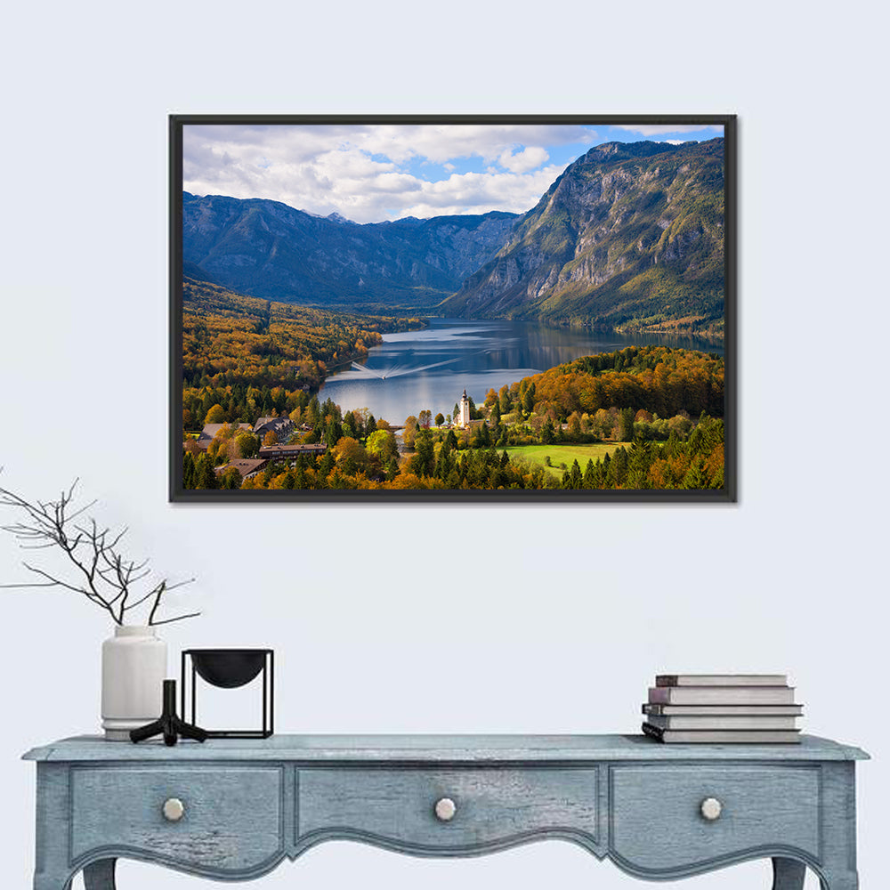 Autumn at Lake Bohinj Wall Art