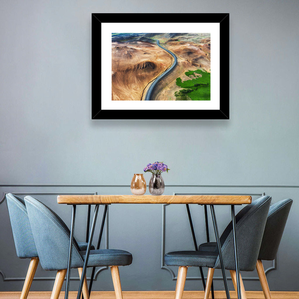 Winding Road in Geysers Valley Wall Art