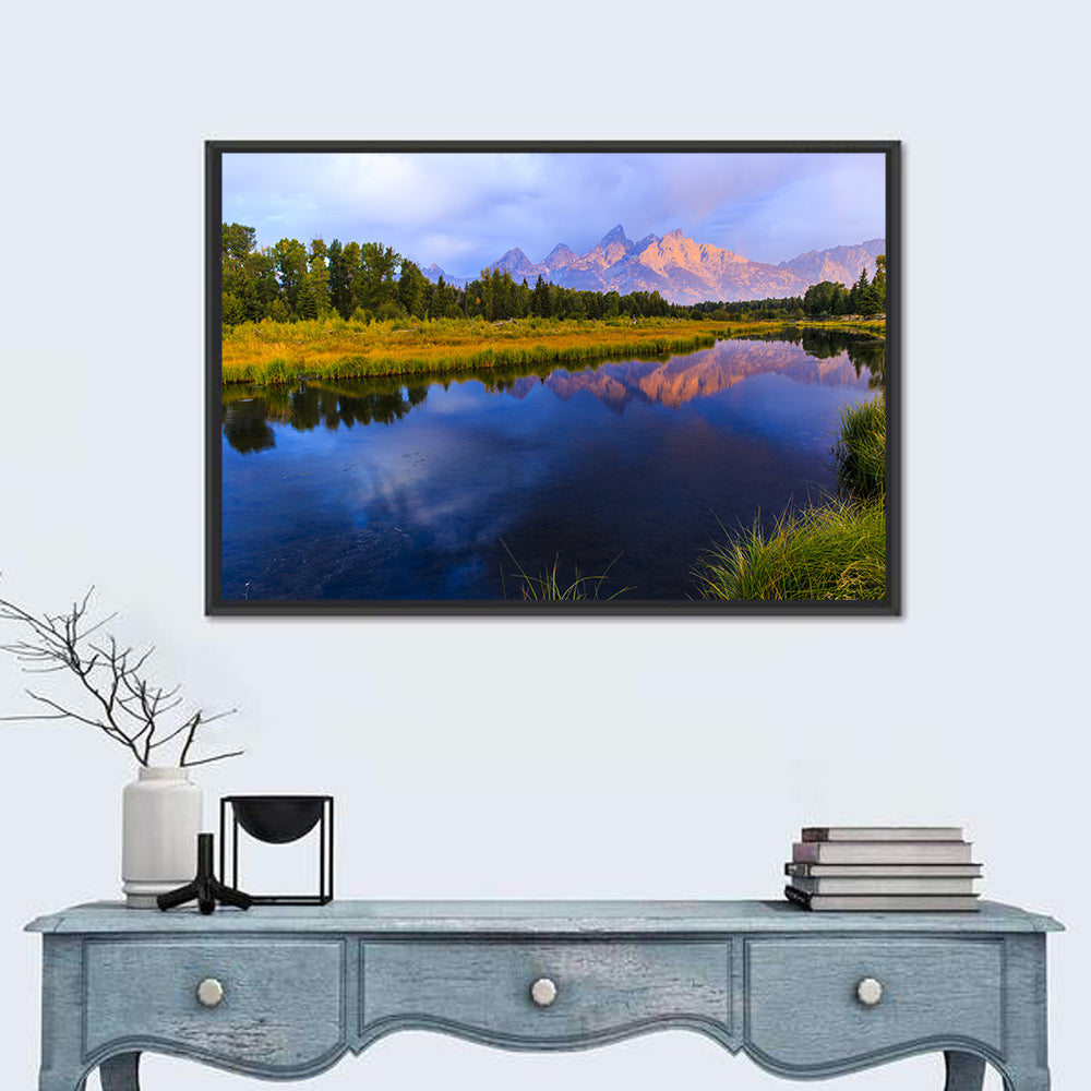 Grand Tetons Sunrise Over Snake River Wall Art