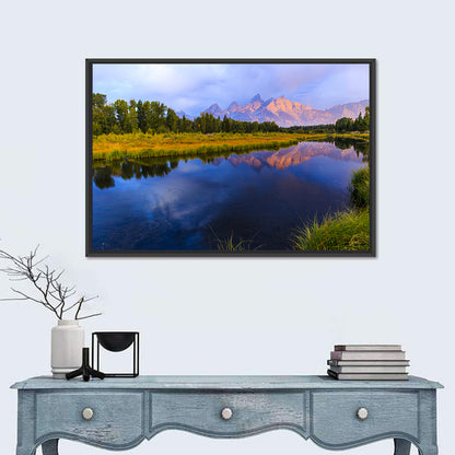 Grand Tetons Sunrise Over Snake River Wall Art