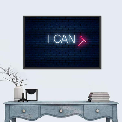 I Can Neon Sign Wall Art