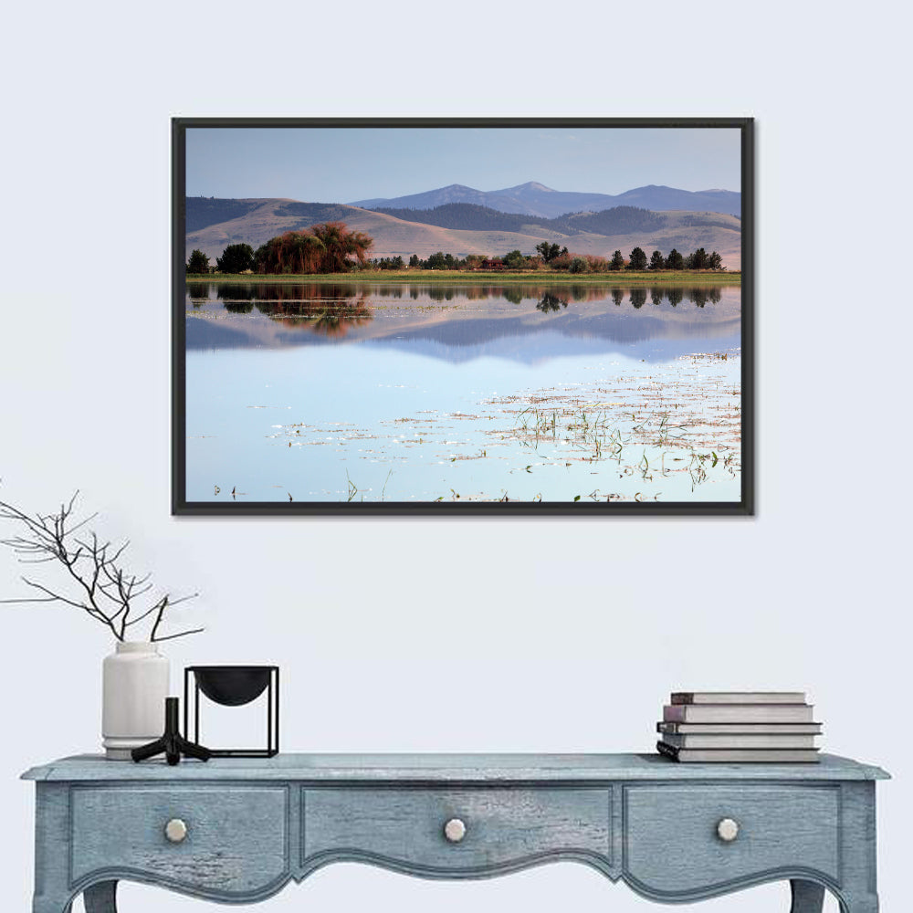 Mission Valley Lake Reflection Wall Art