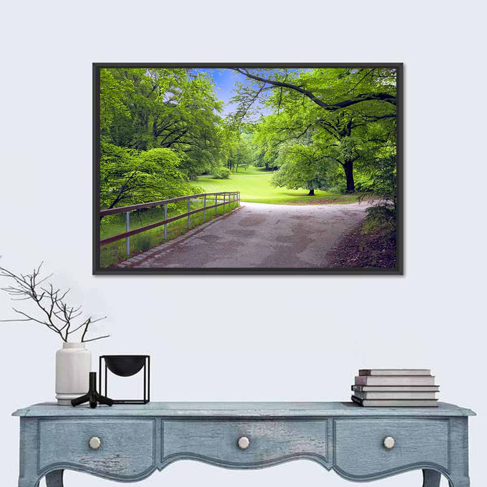 Sunlit Meadow Path Wall Art