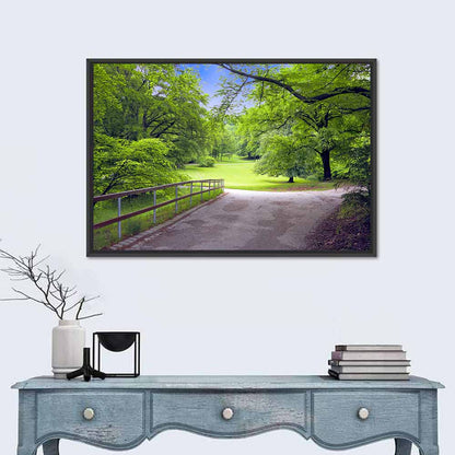 Sunlit Meadow Path Wall Art