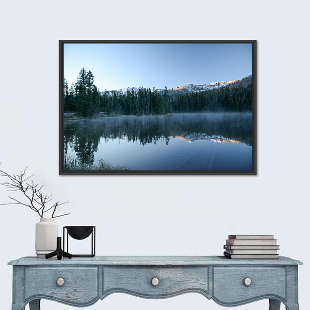 Sylvan Lake Morning Mist Wall Art