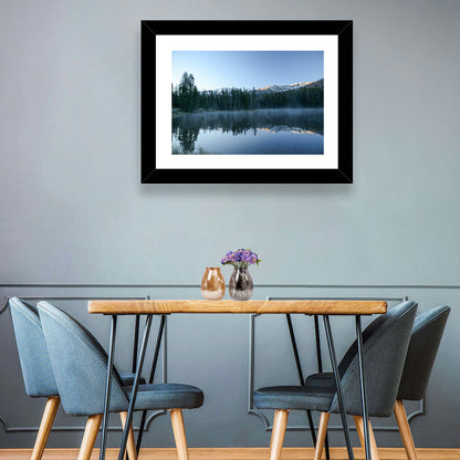 Sylvan Lake Morning Mist Wall Art