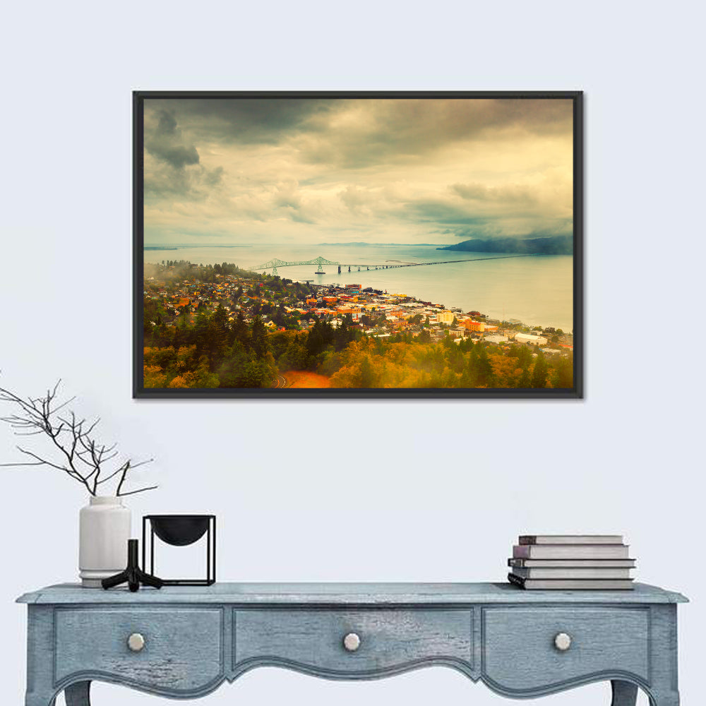 Astoria-megler Bridge Cityscape Wall Art