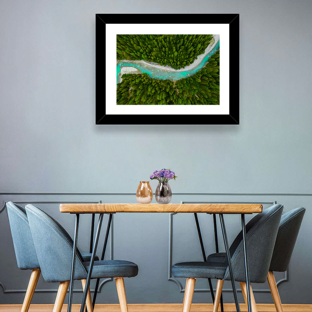 Inn River Aerial View Wall Art